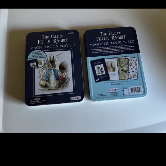 New The Tale Of Peter Rabbit Magnetic Tin Play Set 🎉Please read listing🎉 ❤️ - Picture 3 of 5